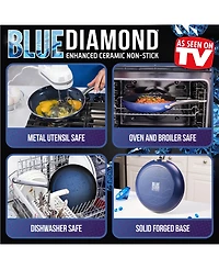 Blue Diamond Diamond-Infused Ceramic 11" Nonstick Square Griddle