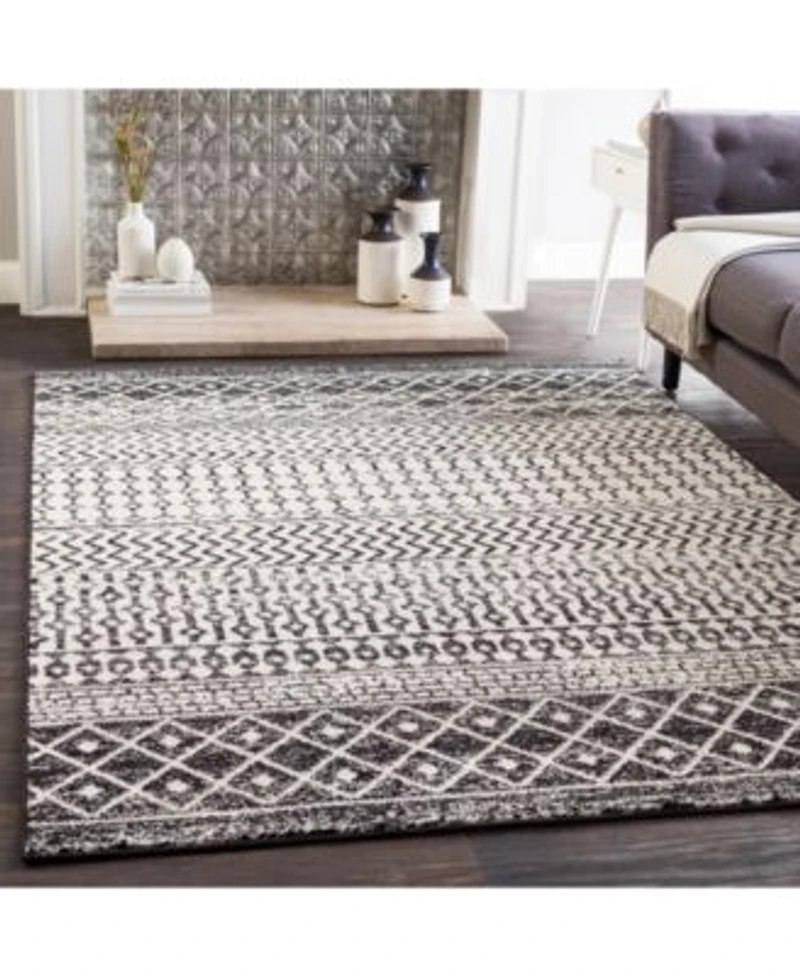 Livabliss Elaziz Elz 2307 Black Area Rug Collection