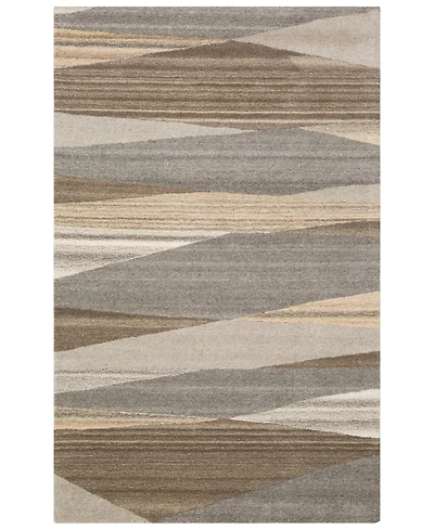 Livabliss Forum Fm-7211 Dark Brown 5' x 8' Area Rug