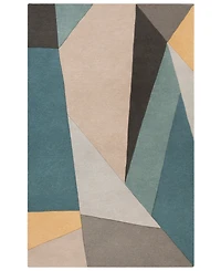 Livabliss Forum Fm-7223 Teal 5' x 8' Area Rug