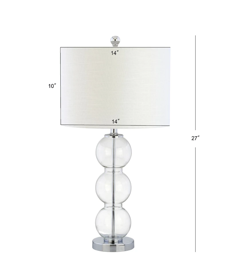 Jonathan Y Bella Glass Triple-Sphere Led Table Lamp - Set of 2