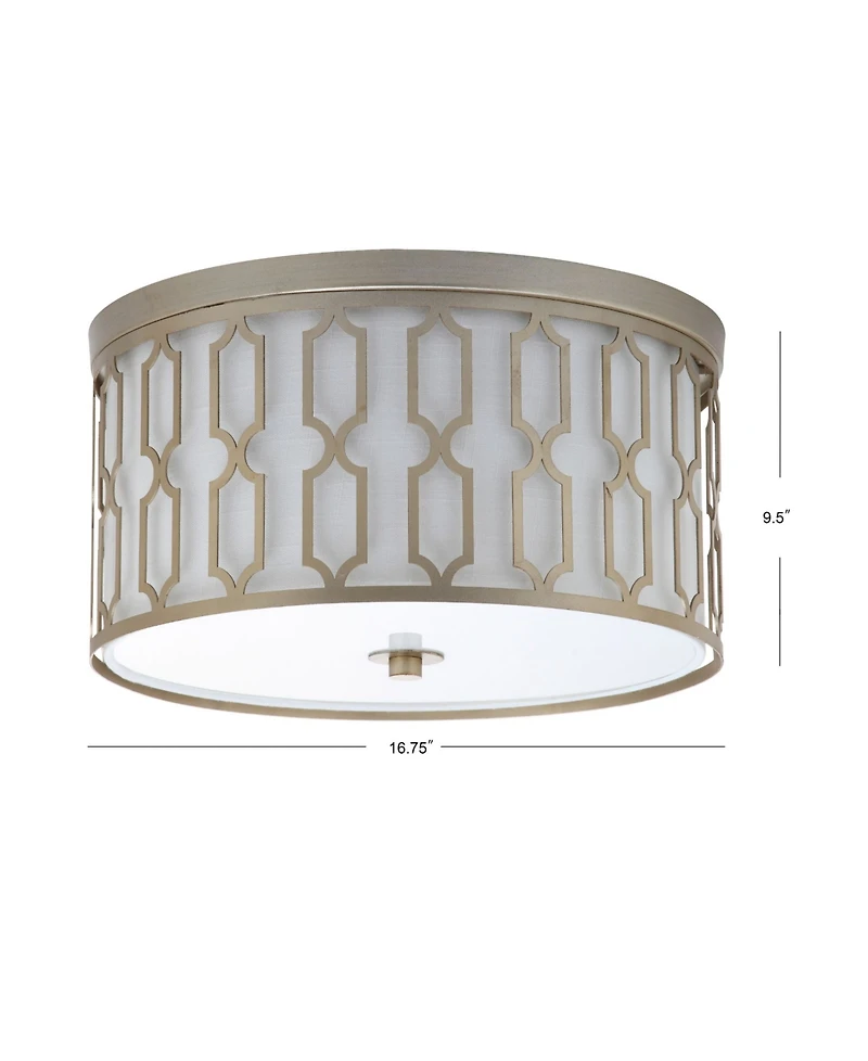 Jonathan Y Link 3-Light Metal Led Flush Mount