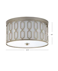 Jonathan Y Link 3-Light Metal Led Flush Mount