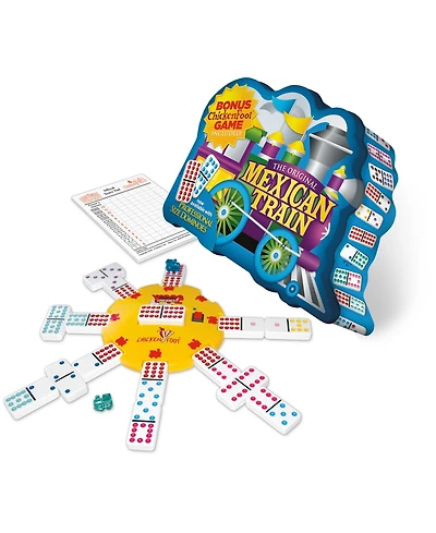 Mexican Train Deluxe Traditional Double 12 Domino Set with Dots