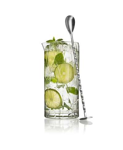 Orrefors City Mixing Glass w/Bar Spoon