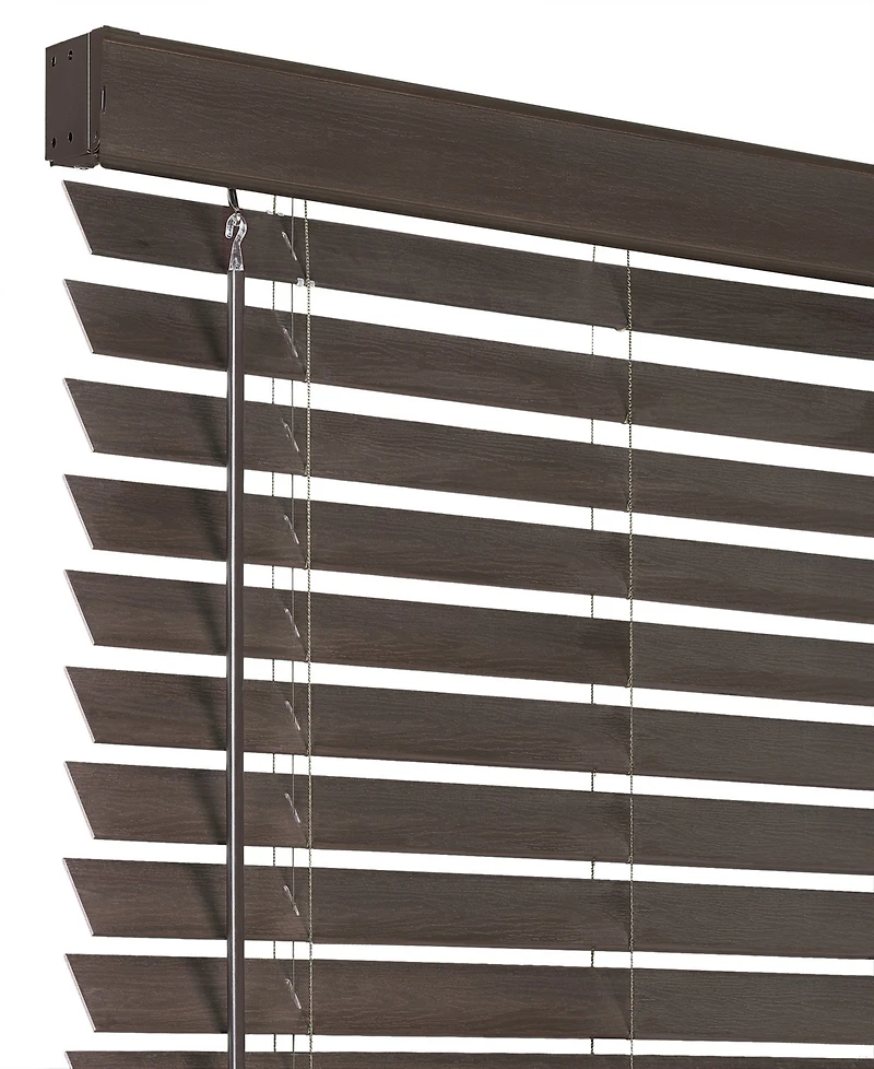 Achim Gii Madera FalsaCordless Faux-Wood 2" Plantation Blind
