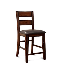 Arlen Dark Cherry Counter Stool (Set of 2)