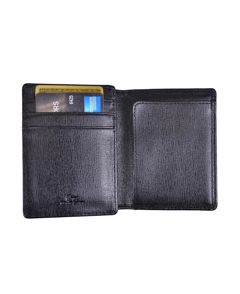 Men's Royce New York Saffiano Money Clip Wallet