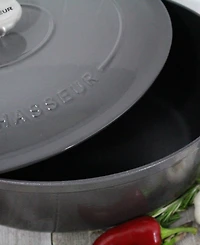 Chasseur French Enameled Cast Iron 6 Qt. Oval Dutch Oven