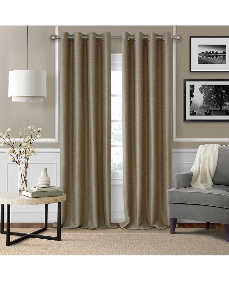 Elrene Home Fashions Cordelia 1" Diameter Adjustable Curtain Rod Set with Globe Ball Finials
