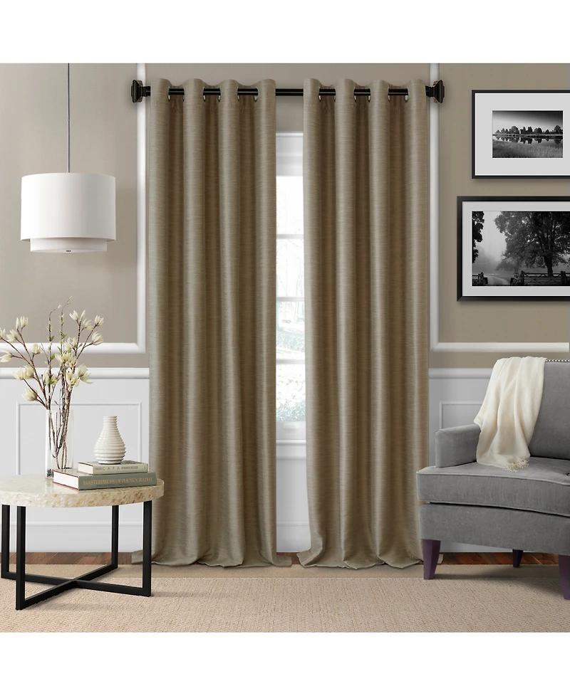 Elrene Home Fashions Florence 1" Diameter Adjustable Curtain Rod Set with Decorative Square Finials