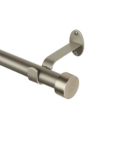 Serena Adjustable 28"-48" Curtain Rod with Cap Finials