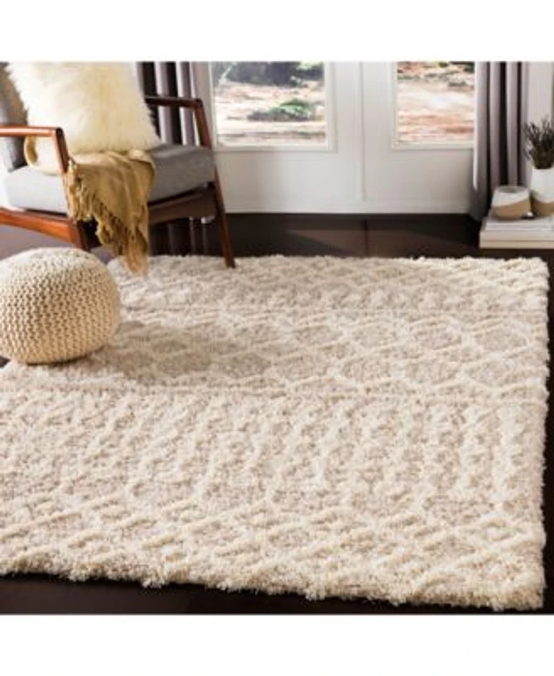 Livabliss Urban Shag Usg 2303 Cream Area Rug Collection