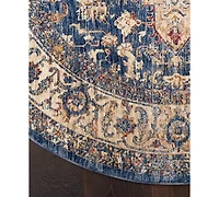 Mink Home Taza Heriz 5' Round Area Rug