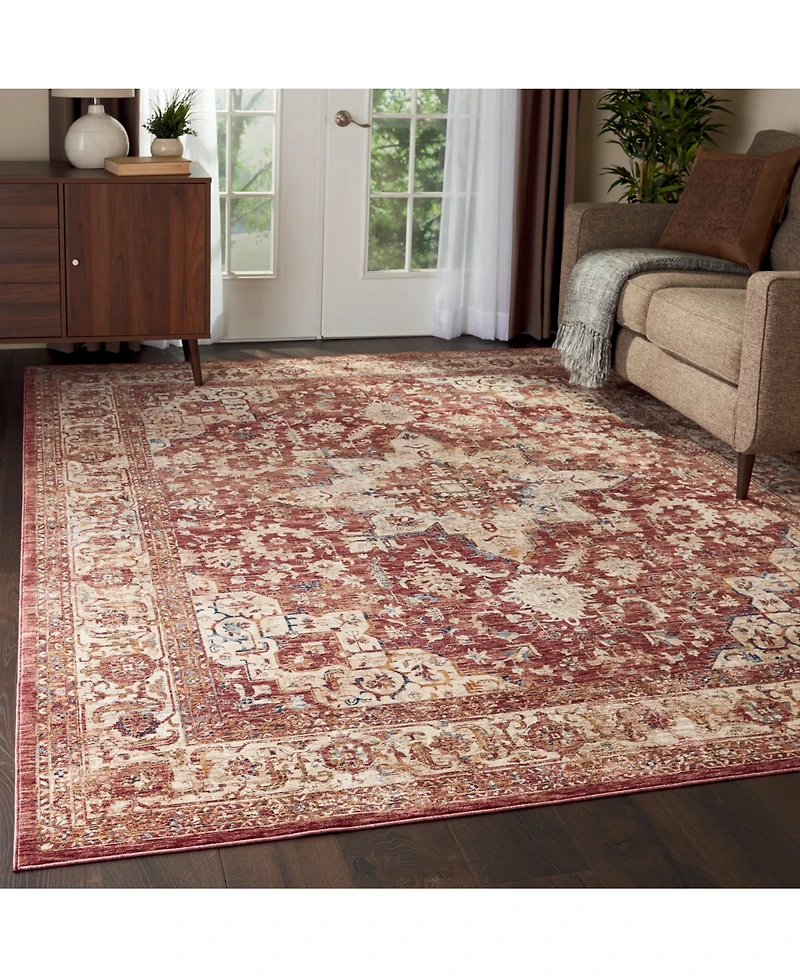 Mink Home Taza Heriz 7' 10" x 9' Area Rug