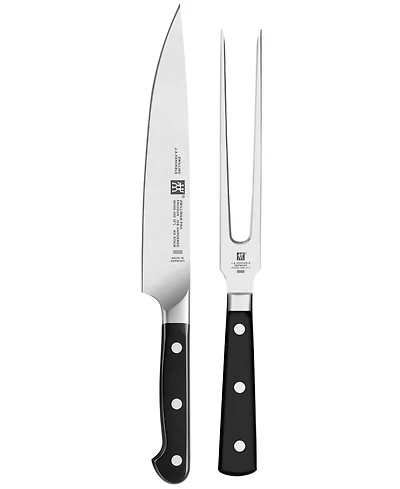 Zwilling Pro 2pc Carving Knife & Fork Set