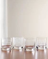 Mikasa Clear Cheers Double Old Fashioned Glasses, Set Of 4