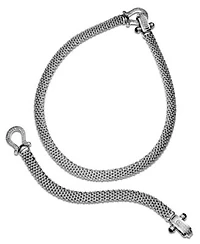 Sterling Silver Jewelry Collection Diamond Mesh Ensemble