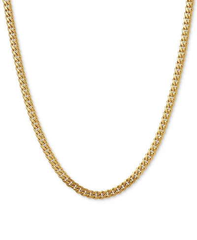 Lightweight Curb Link 22" Chain Necklace in 14k Gold
