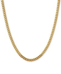 Lightweight Curb Link 22" Chain Necklace in 14k Gold
