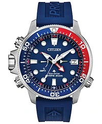 Citizen Eco-Drive Men's Promaster Aqualand Blue Silicone Strap Watch 46mm
