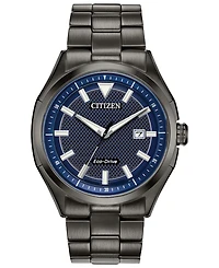 Citizen Drive From Citizen Eco-Drive Men's Wdr Black Stainless Steel Bracelet Watch 41mm