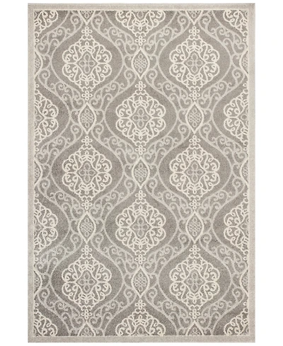 Kas Lucia Mosaic 2759 Silver 3'3" x 4'11" Indoor/Outdoor Area Rug