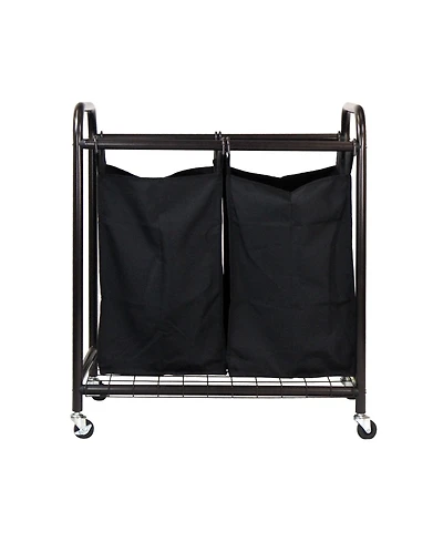 Oceanstar 2-Bag Rolling Laundry Sorter
