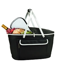 Picnic at Ascot Market Basket Picnic Cooler, Collapsible - Sturdy Aluminum Frame