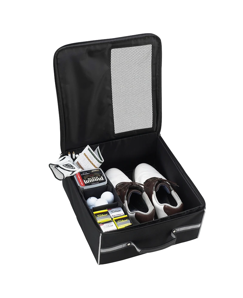 Picnic at Ascot Golf Trunk Organizer with Mesh Panel, Zip Closure, Outer Pocket
