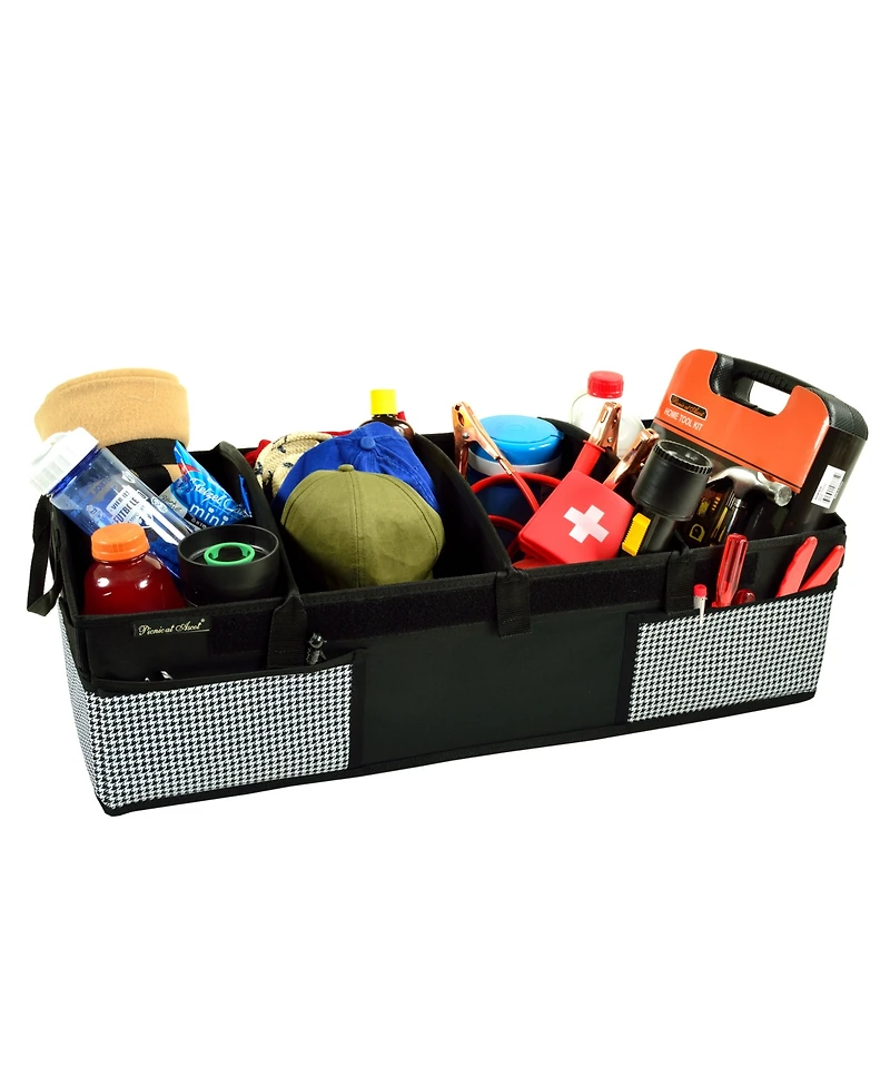 Picnic at Ascot Heavy Duty Trunk Organizer -No Slide Rigid Base-70 pound Capacity