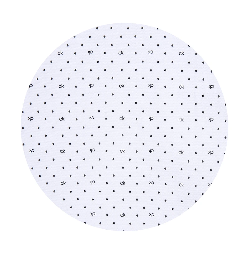 Calvin Klein Big Boys Slim-Fit Stretch Logo Dot-Print Dress Shirt