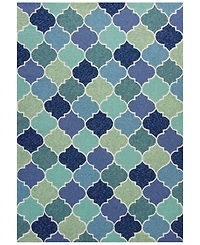 Kas Harbor Stella 4231 Blue 2' x 3' Indoor/Outdoor Area Rug