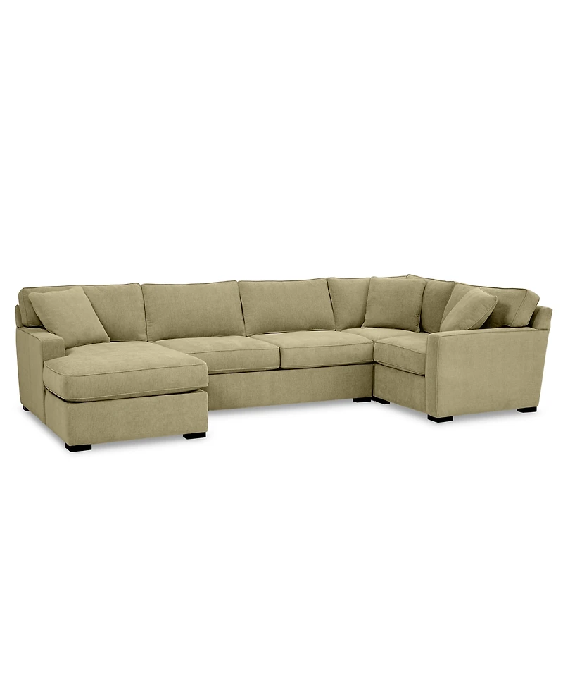 Radley -Pc. Fabric Chaise Sectional Sofa with Corner Piece