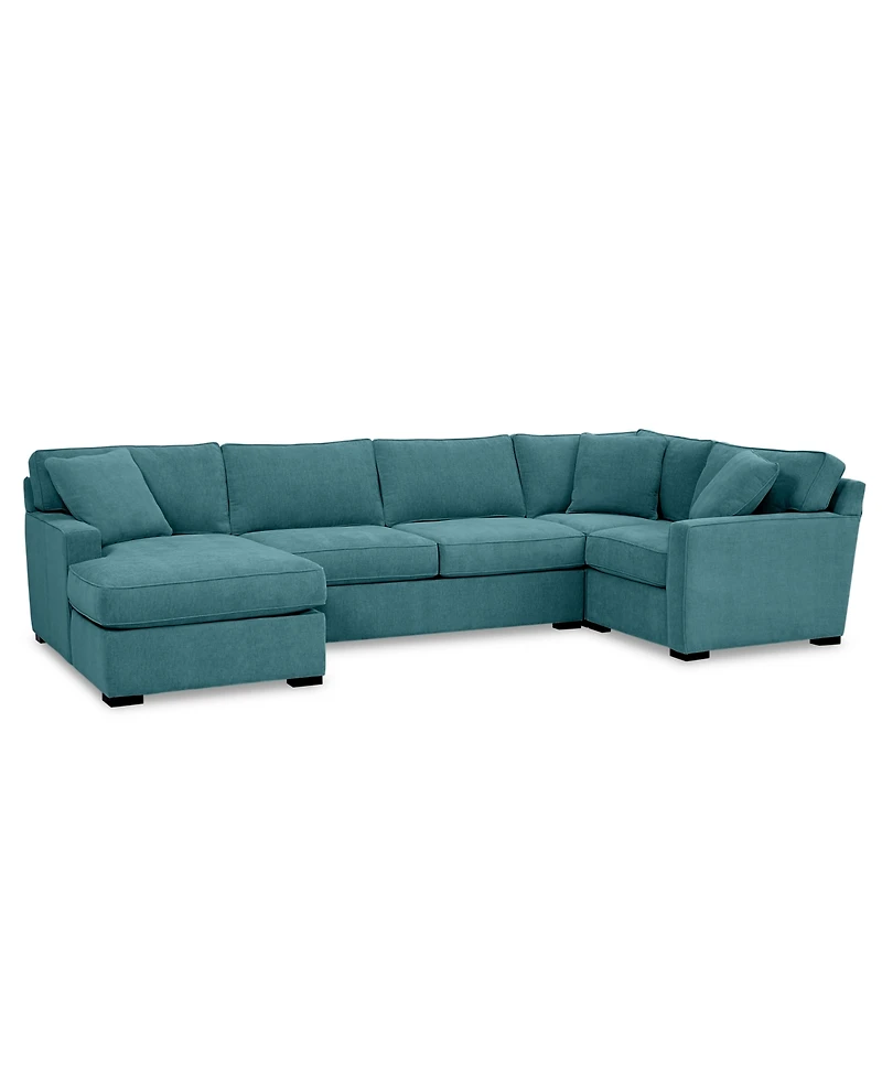 Radley -Pc. Fabric Chaise Sectional Sofa with Corner Piece