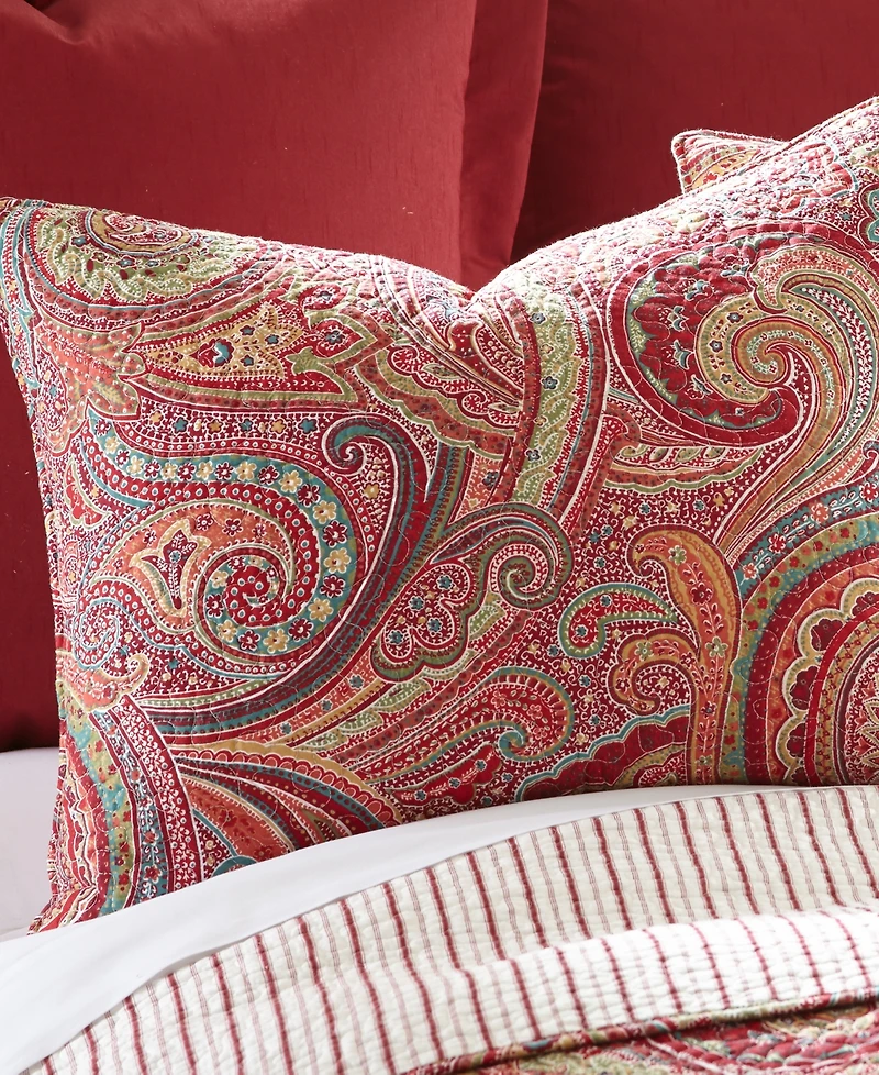 Levtex Spruce Paisley Reversible 3-Pc. Quilt Set, Full/Queen