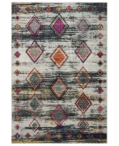Safavieh Adirondack Light Gray and Red 5'1" x 7'6" Area Rug