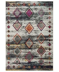 Safavieh Adirondack Light Gray and Red 5'1" x 7'6" Area Rug