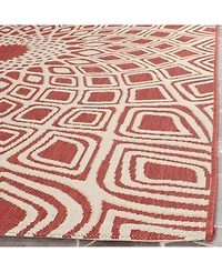 Safavieh Courtyard CY6616 and Beige 5'3" x 7'7" Sisal Weave Outdoor Area Rug