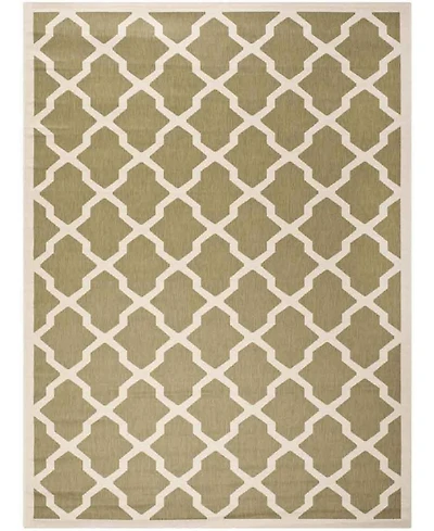 Safavieh Courtyard CY6903 Green and Beige 8' x 11' Sisal Weave Outdoor Area Rug