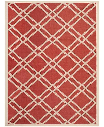 Safavieh Courtyard CY6923 Red and Bone 8' x 11' Sisal Weave Outdoor Area Rug