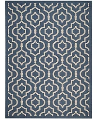 Safavieh Courtyard CY6926 Navy and Beige 8' x 11' Sisal Weave Outdoor Area Rug
