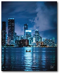 Courtside Market City Reflexiones Gallery-Wrapped Canvas Wall Art - 16" x 20"
