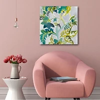 Courtside Market Batik Vines Ii Gallery-Wrapped Canvas Wall Art - 16" x 16"