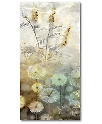Courtside Market Golden Flower I Gallery-Wrapped Canvas Wall Art - 14" x 28"