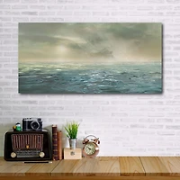 Courtside Market Seascape Gallery-Wrapped Canvas Wall Art - 12" x 24"