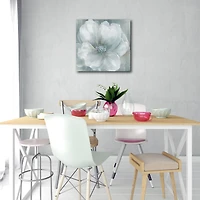 Courtside Market Grey Flower I Gallery-Wrapped Canvas Wall Art - 16" x 16"