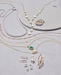 Effy Cultured Freshwater Pearl (5, 6, & 7mm) Lariat Necklace in 14k Gold