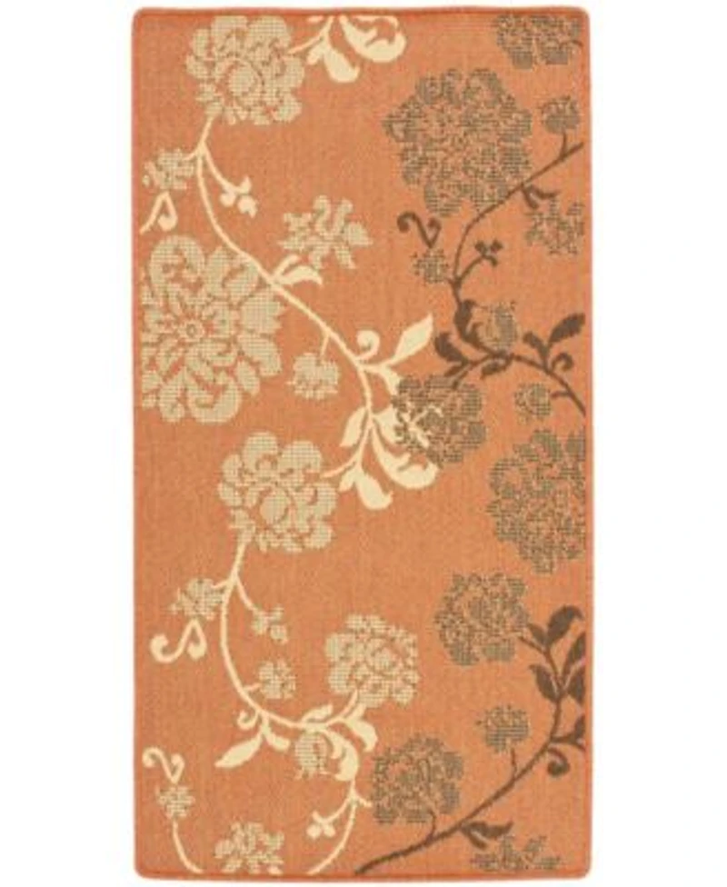 Safavieh Courtyard Terra Natural Brown Area Rug Collection