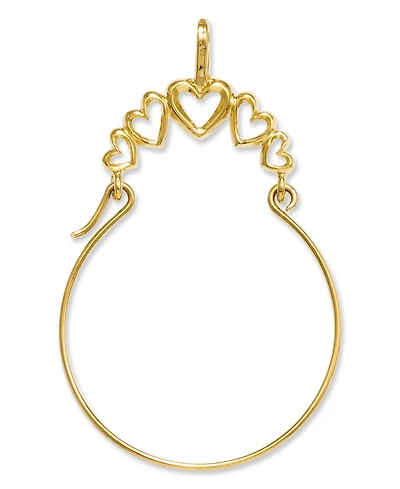 14k Gold Charm Holder